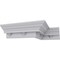 Ekena Millwork 3 1/2"H x 3 1/2"P x 5"F x 94 1/2"L Nouveau Crown Moulding MLD03X03X05NO - alternate 4